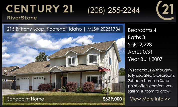 This spacious & thoughtfully updated 3-bedroom, 2.5-bath home in Sandpoint