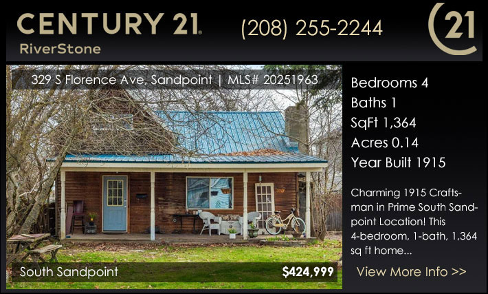 Charming 1915 Craftsman in Prime South Sandpoint Location