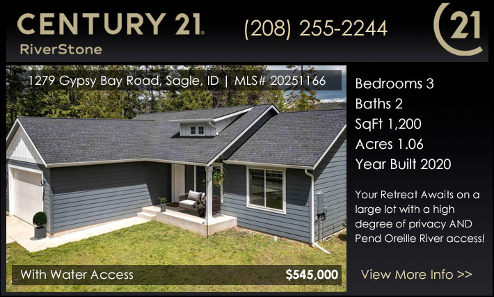 Your Retreat Awaits on a large lot with a high degree of privacy AND Pend Oreille River access